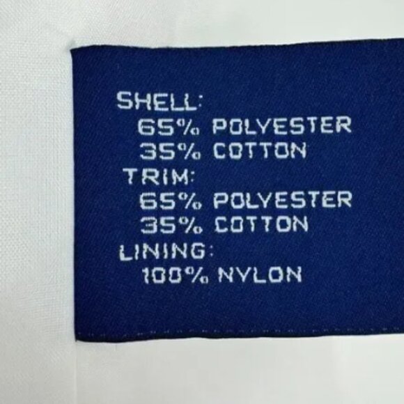 MACKINTOSH White Navy Blue Rain Jacket Coat with Removeable Hood Size S - Picture 7 of 7